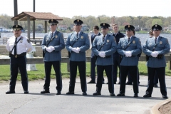 Veterans Memorial at Windward Beach Honor Guard